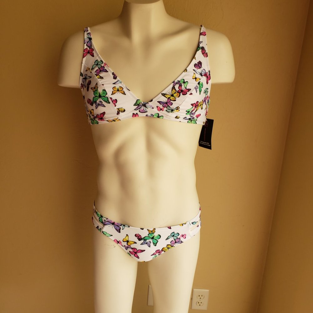 NWT No Boundaries Butterfly Print Bikini Set • Juniors • 2‑Piece Swim - Picture 4 of 5
